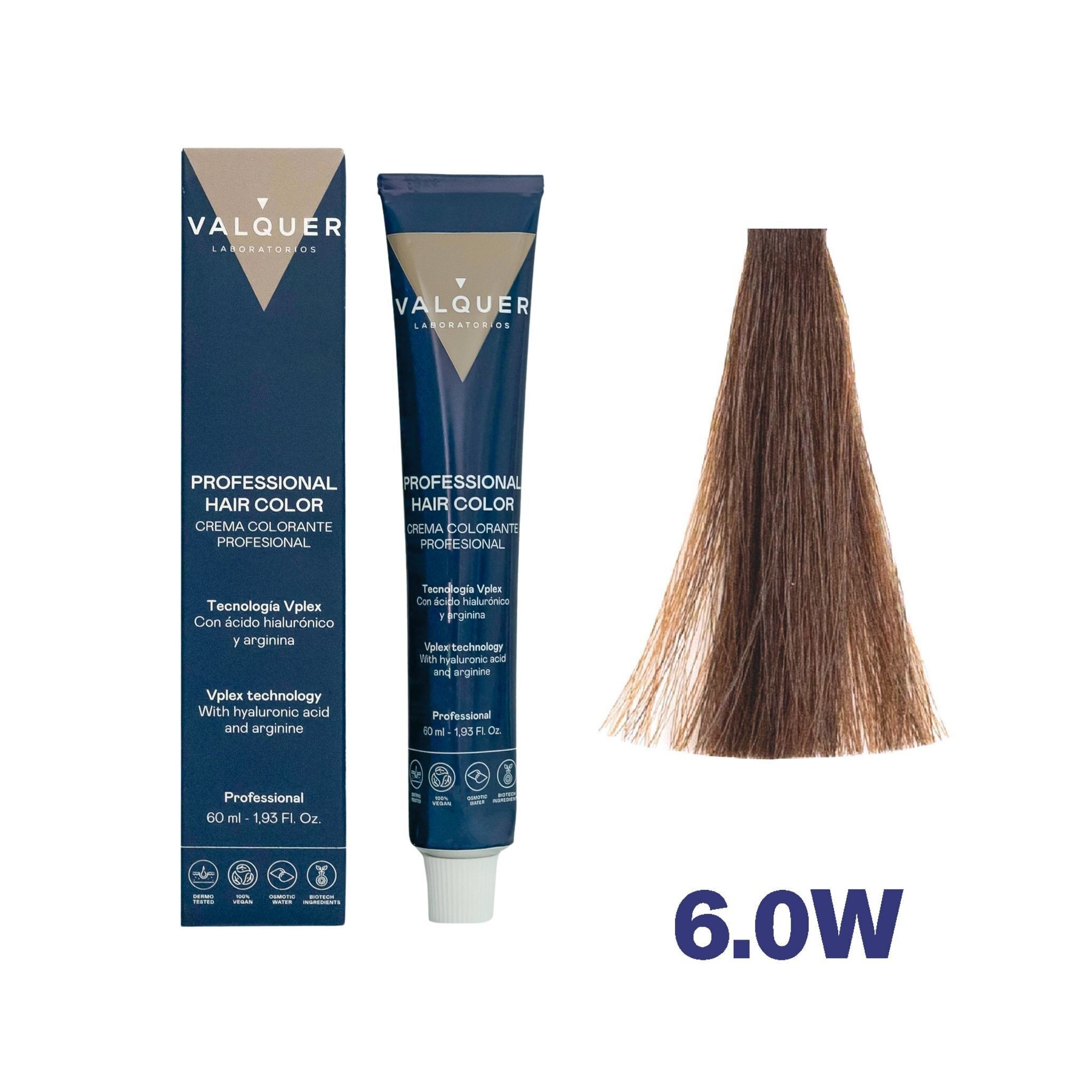 Vplex 6 Färbecreme.0W Warmes Dunkelblond - 60 ml
