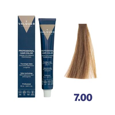 Crema colorante Vplex 7.00 Rubio Medio Doble Cobertura - 6