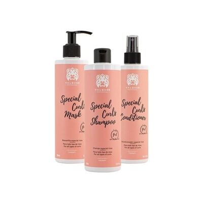Pack curly Shampoo, mask and conditioner for hair