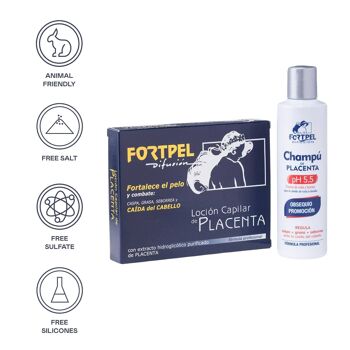 Pack 6 flacons placenta 6x15 ml + Shampooing placenta 200 ml 4