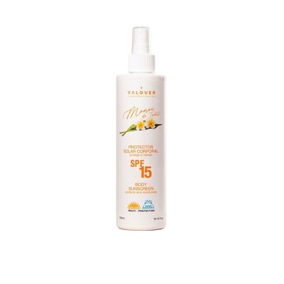 Body sunscreen SPF 15 protects and moisturizes - 300 ml