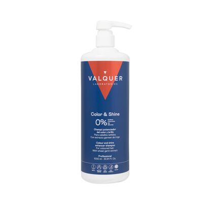 Shampoing pour cheveux colorés - 0% sans sulfate, rehausseur de couleur et de brillance 1000 ml