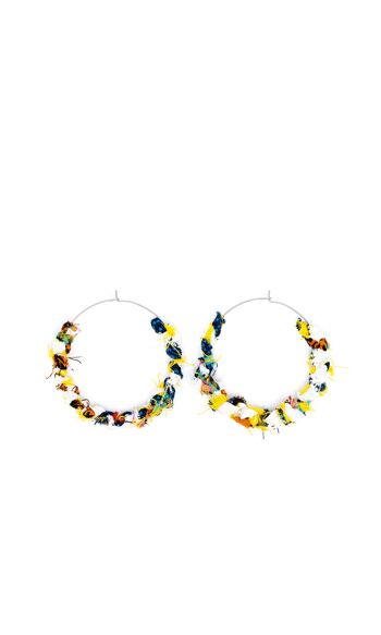 Boucles d'oreille "Kreyol " multicolore - M