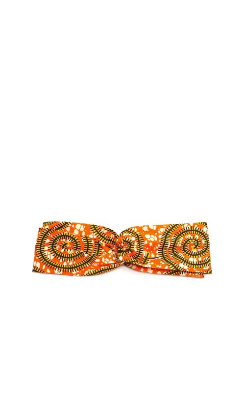 Headband Turban - Orange snail
