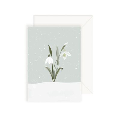 Winter Snowdrop Card