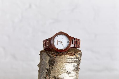 The Magnolia - Vegan Handmade Wood Watch for Women