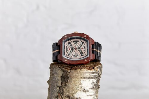 The Mahogany - Handmade Vegan Wood Mechanical Watch