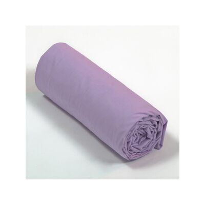 Drap housse Percale 160x200 Lilas