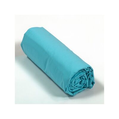 Drap housse Percale 90x190 Turquoise