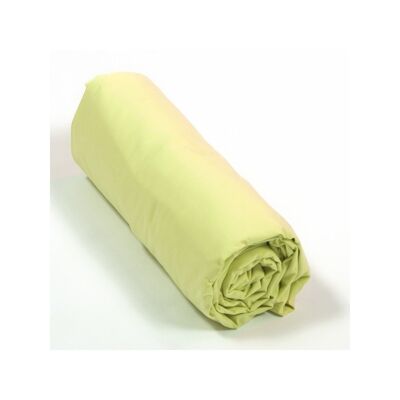 Drap housse Percale 90x190 Vert absinthe