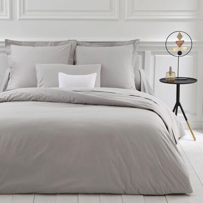 Drap plat Percale 240x310 Gris perle