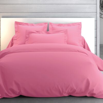 Housse de couette Percale 220x240 Rose