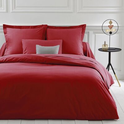 Lot de 2 taies d'oreiller Percale 50x70 Rouge