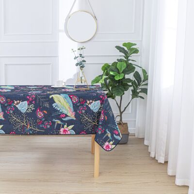 Nappe imprimée Colibri bleu Ronde 160cm