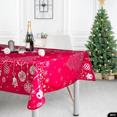 Nappe Noël imprimée Traineau Rect 148x300