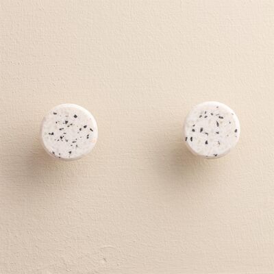 Liya Ovale Schubladenknöpfe aus weißem Stein
