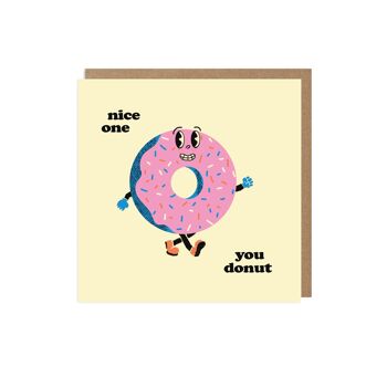 Carte de félicitations You Donut Retro