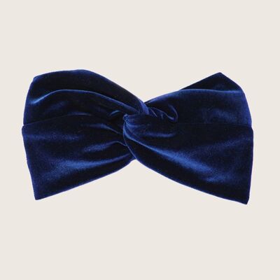 Headband SAPPHIRE / navy blue velvet