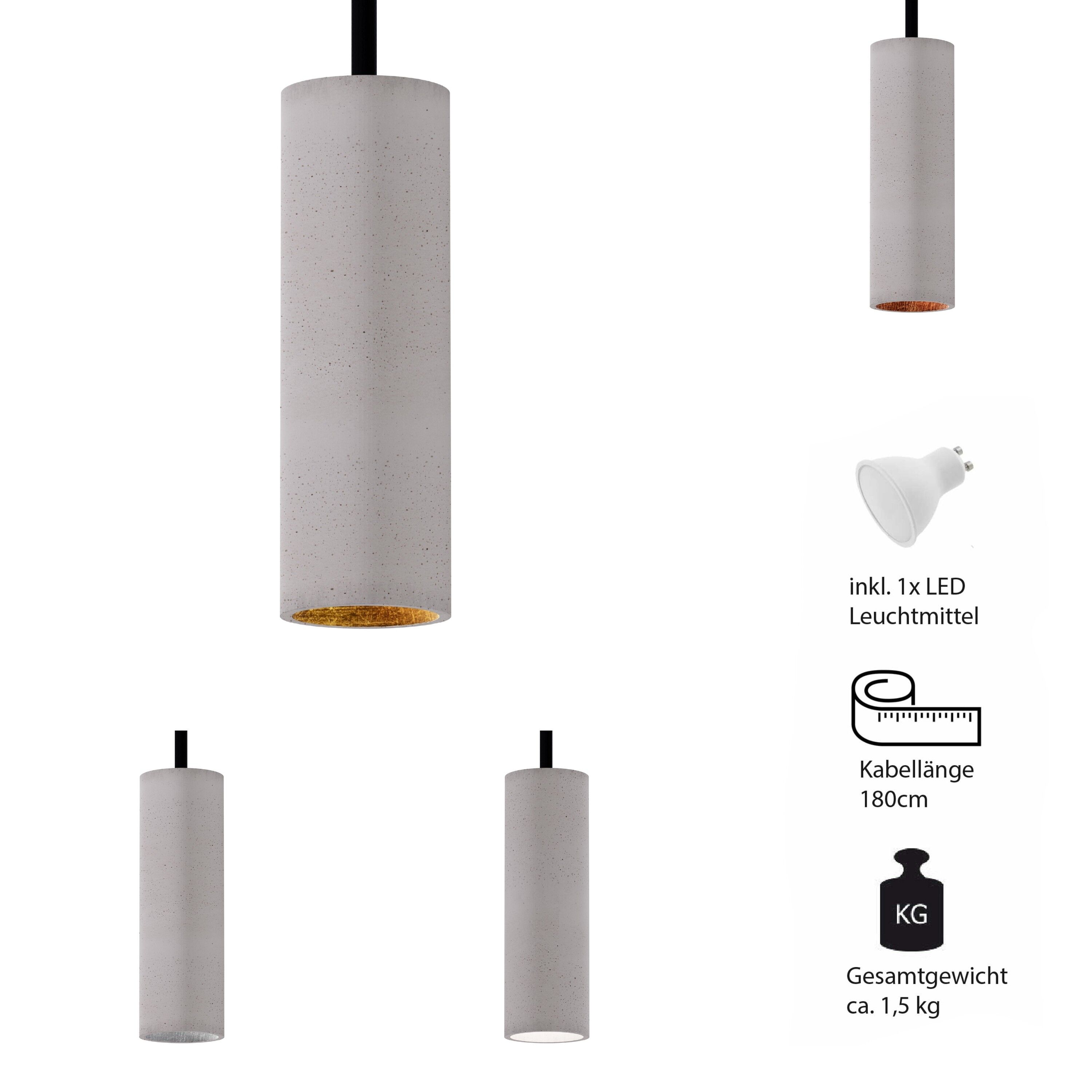 Betoniq Concrete Pendant Light "Nara20" Hängeleuchte GU10