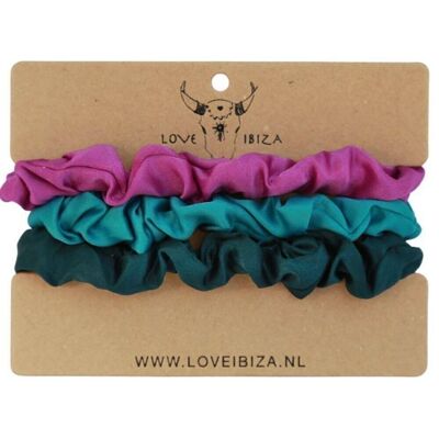 Silky scrunchie set acai dream