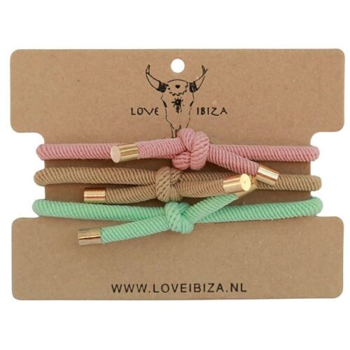 Armbanden set knots perfect pastel (SET OF 3 PCS.)