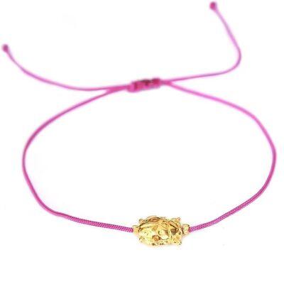 Bracelet lilac ladybug