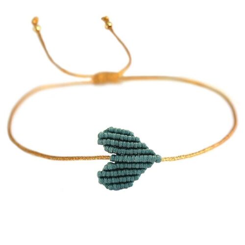 Bracelet sea green heart