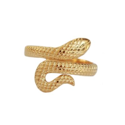 Anello serpente d'oro