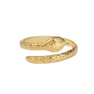 Bague petit serpent or