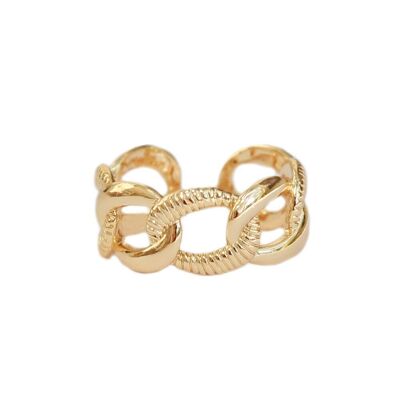 Anillo cadena royal oro