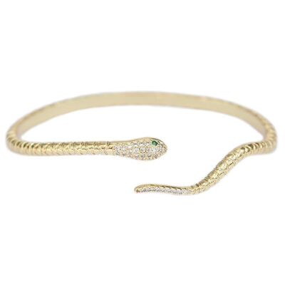 serpente braccialetto d'oro