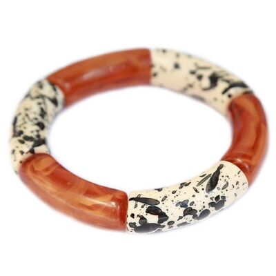 Bracciale penne splash marrone