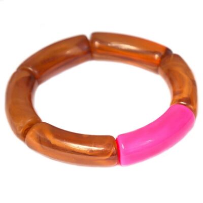 Armband penne brown pink