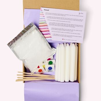 DIY Box Dip Dye Candles: Rainbow Edition - Kit de fabrication de bougies 1