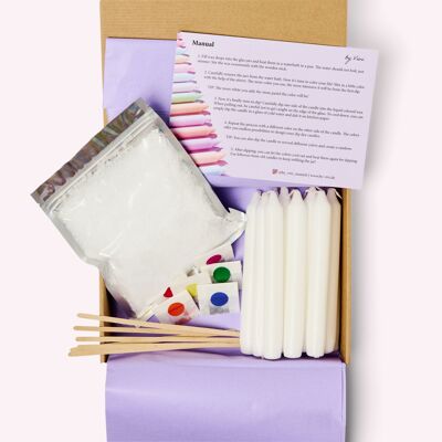 Candele per immersione fai-da-te in scatola: Rainbow Edition - Kit per la creazione di candele
