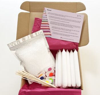 DIY Box Dip Dye Candles: Neon Edition - Kit de fabrication de bougies 1
