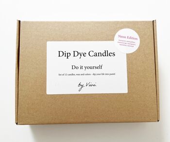 DIY Box Dip Dye Candles: Neon Edition - Kit de fabrication de bougies 2