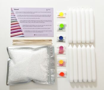 DIY Box Dip Dye Candles: Neon Edition - Kit de fabrication de bougies 3