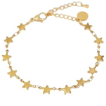 Bracelet en or ciel plein d'étoiles 3