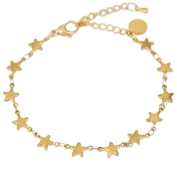 Bracelet en or ciel plein d'étoiles 1