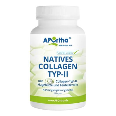 Natives UC-II® Collagen TYP-II + Hagebutte und Teufelskralle - 60 Kapseln