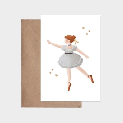 Postcard - The little prima ballerina