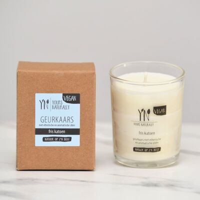 votive scented candle - fresh cotton