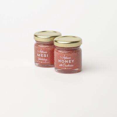 Handwerklicher Honig mit Preiselbeeren 50 g