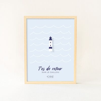 Poster Bleuenn Lighthouse blue