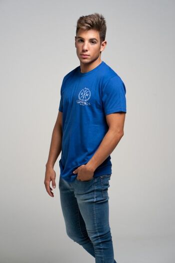 Rams 23 Shield College-Blue Crest Print T-shirt bleu pour homme 2