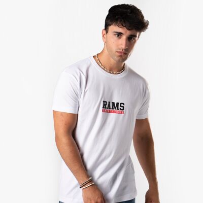 Rams dreiundzwanzig Männer weißes T-Shirt-Weiß