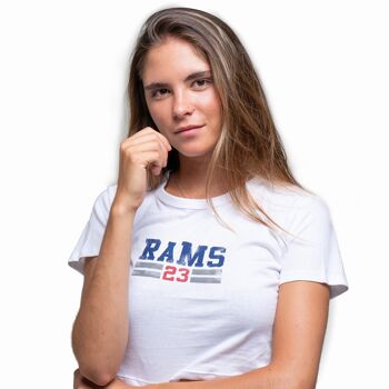 Rams Womens 23 New Logo T-Shirt-Blanc 1