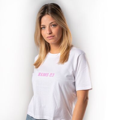 T-shirt femme Rams 23 SHINE - Blanc
