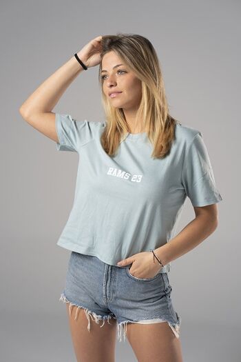 Rams 23 SHINE-Bleu T-Shirt Femme 2